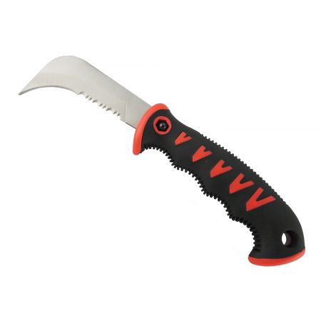 9inch (225mm) Utility Knife - Soteck garden utility knife with fine and serrated cutting edge